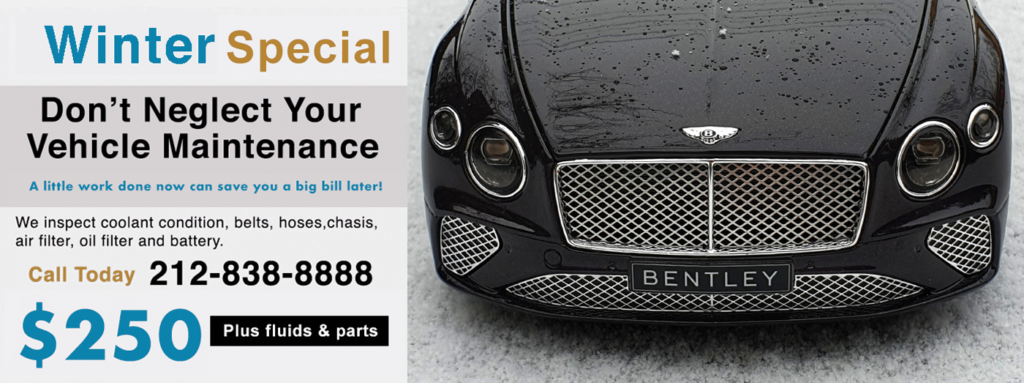 Best independent Bentley automotive shop in NYC. We do everything the Bentley dealer can do and more. Expert Bentley, scheduled service, maintenance and repair in NYC, Manhattan. Bentley scheduled service near me in NYC.